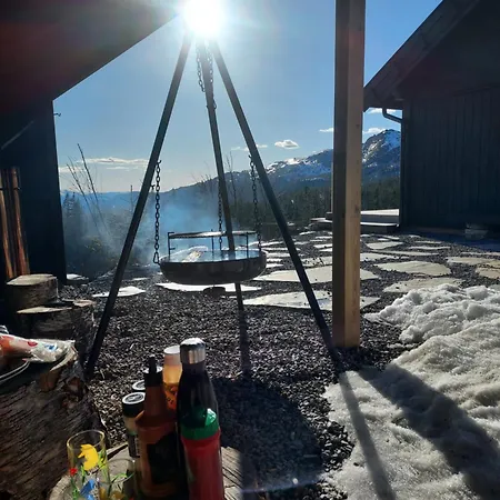 펜션 Nydelig Med Badestamp Og Sauna